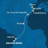 Brazil, Canary Islands, Morocco, Spain, Portugal