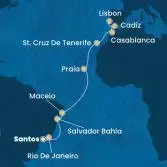 Brazil, Canary Islands, Morocco, Spain, Portugal