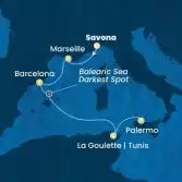 Italy, France, Spain, Tunisia