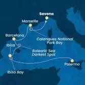Italy, France, Spain, Balearic Islands