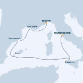 Italy, France, Spain, Balearic Islands