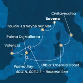 Italy, France, Spain, Balearic Islands