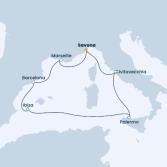 Italy, France, Spain, Balearic Islands