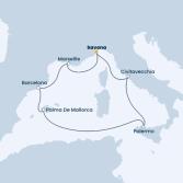 Italy, France, Spain, Balearic Islands