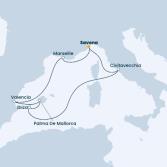 Italy, Balearic Islands, Spain, France