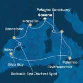 Italy, France, Spain, Balearic Islands