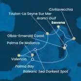 Italy, France, Spain, Balearic Islands