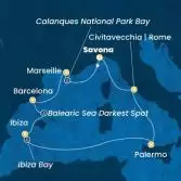 Italy, France, Spain, Balearic Islands
