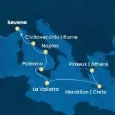 Italy, Malta, Greece