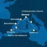 Italy, France, Spain, Balearic Islands