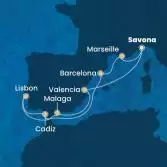 Italy, France, Spain, Portugal