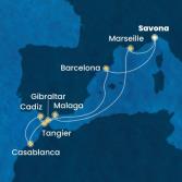 Italy, Spain, Morocco, Gibraltar, France