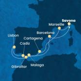 Italy, Spain, Portugal, Gibraltar, France