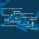 Italy, France, Spain, Balearic Islands, Greece