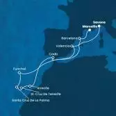 Italy, Spain, Madeira , Canary Islands, France