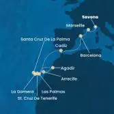 Italy, France, Spain, Canary Islands, Morocco