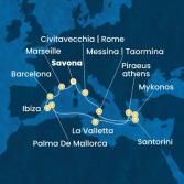 Italy, France, Spain, Balearic Islands, Malta, Greece