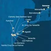 Italy, France, Spain, Canary Islands, Morocco, Madeira 