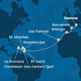 Italy, Spain, Canary Islands, Antilles, Dominican Republic