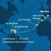 Italy, Spain, Canary Islands, Antilles, Dominican Republic