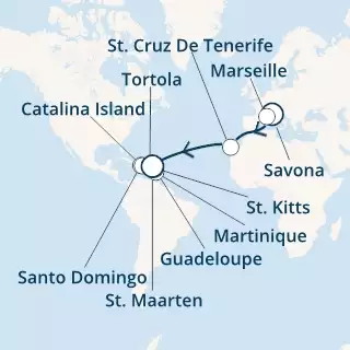 Italy, France, Canary Islands, Antilles, Dominican Republic, Virgin Islands