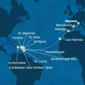 Italy, Spain, Canary Islands, Antilles, Dominican Republic, Virgin Islands