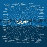 Italy, France, Spain, Portugal, The Azores, United States, Florida (USA), Mexico, USA, Hawaii, Polynesia, Fiji, Australia