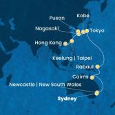 Australia, Japan, South Korea, Taiwan, China