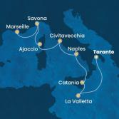 Malta, Italy, Corsica (France), France