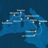 Malta, Italy, Corsica (France), France, Spain