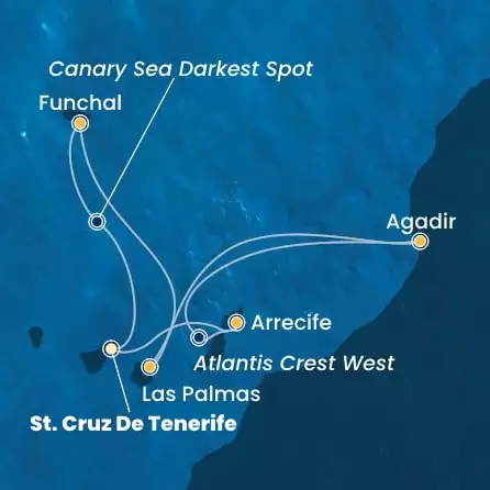 COSTA FORTUNA - trasa 6 nocy podróż z: ST. CRUZ DE TENERIFE w dniu 09/03/2026 - Canary Islands, Morocco, Madeira 