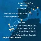 Canary Islands, Madeira , Morocco, Spain, France, Italy