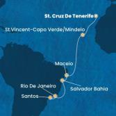 Canary Islands, Cape Verde, Brazil