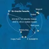 Canary Islands, Namibia, South Africa, Mauritius, Oman, United Arab Emirates