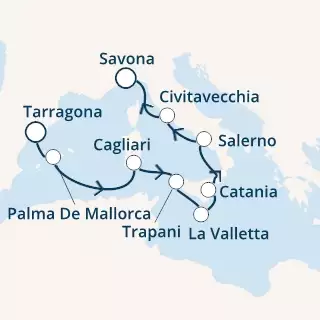 Spain, Balearic Islands, Italy, Malta