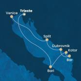 Italy, Montenegro, Croatia