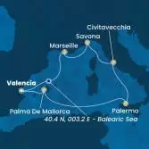 Spain, Balearic Islands, Italy, France
