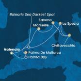 Spain, Italy, France, Balearic Islands