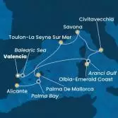 Spain, Italy, France, Balearic Islands