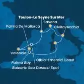 France, Spain, Balearic Islands, Italy