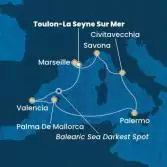France, Spain, Balearic Islands, Italy