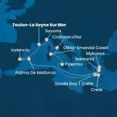 France, Spain, Balearic Islands, Greece, Italy