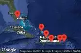 Stati Uniti, Turks e Caicos, Rep. Dominicana, Isole Vergini britanniche, Saint-Barthélemy, Porto Rico, Grecia