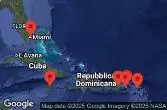 Stati Uniti, Giamaica, Rep. Dominicana, Isole Vergini britanniche, Sint Maarten, Isole Vergini americane, Porto Rico