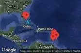 Barbados, Grenada, Saint Lucia, Martinica, Saint-Barthélemy, Bahamas, Stati Uniti, Spagna