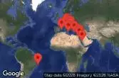 Spagna, Malta, Italia, Montenegro, Slovenia, Croazia, Grecia, Egitto, Giordania, Arabia Saudita