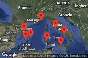 EXPLORA II - trasa 13 nocy podróż z: Montecarlo w dniu 21/05/2025 - Monaco, Italia, Spagna