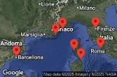 Spagna, Francia, Monaco, Italia, Grecia