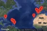 Spagna, Marocco, Portogallo, Barbados, Guadalupa, Antigua e Barbuda, Isole Vergini americane, Stati Uniti