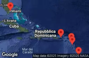 EXPLORA II - trasa 7 nocy podróż z: Bridgetown w dniu 22/11/2025 - Barbados, Guadalupa, Antigua e Barbuda, Isole Vergini americane, Stati Uniti